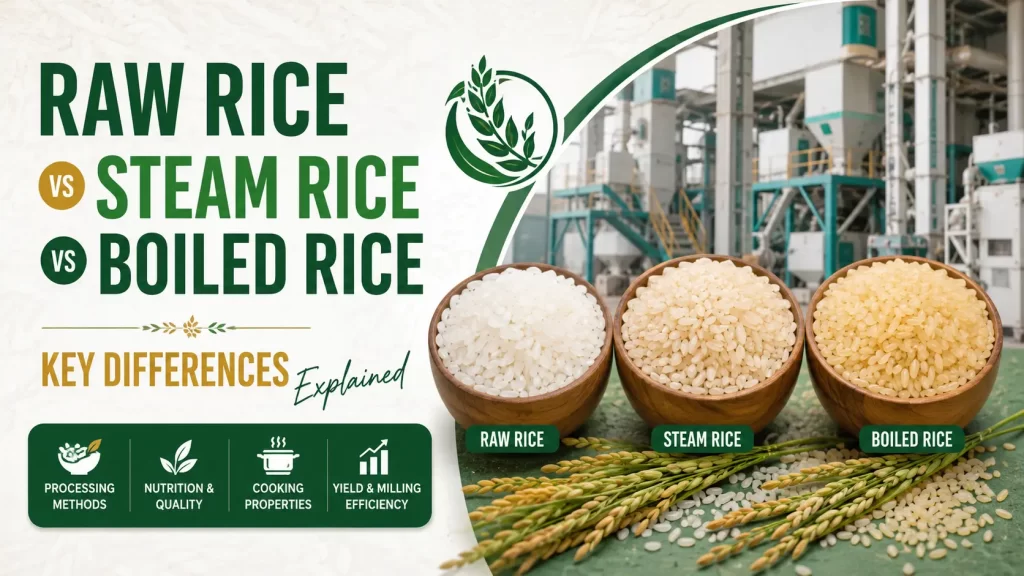 Read more about the article Raw Rice vs Steam Rice vs Boiled Rice: Key Differences Explained