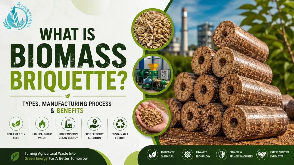 Read more about the article What is Biomass Briquette? Types, Manufacturing Process & Benefits